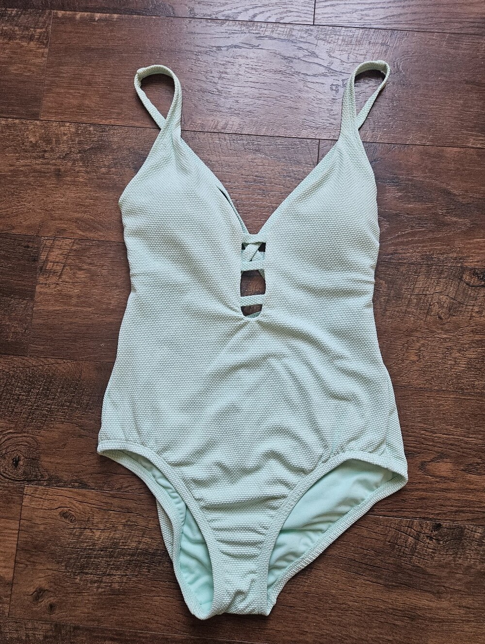 Time & True Womens One-Piece Swimsuit in  Size Small Mint Green Nwot